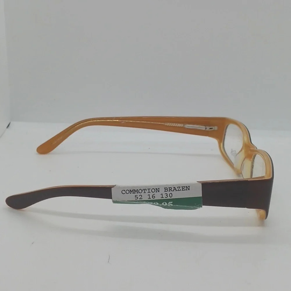 Rx-Able Commotiom Eyeglass Frames Brazen Brown Or… - image 4